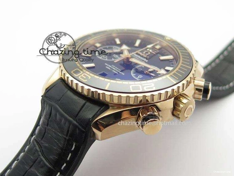 0215 Breathable Seamaster Professional Chrono RG Black Ceramic Black Dial On Black Gummy Strap A 8214
